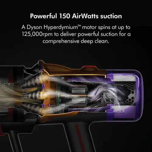 Dyson V12s Detect Slim Submarine Wet and Dry Vacuum Cleaner with Root Cyclone Technology, Powerful Suction, Docking Station (Yellow/Nickel)