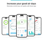 Qubo Q400 QSensAI Technology Air Purifier with Adjustable Fan, Automatic Shut Off, Smart Display, Silent Mode (White)