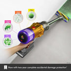 Dyson V12 Detect Slim Absolute Cord-Free Vacuum Cleaner with Powerful Suction, Docking Station