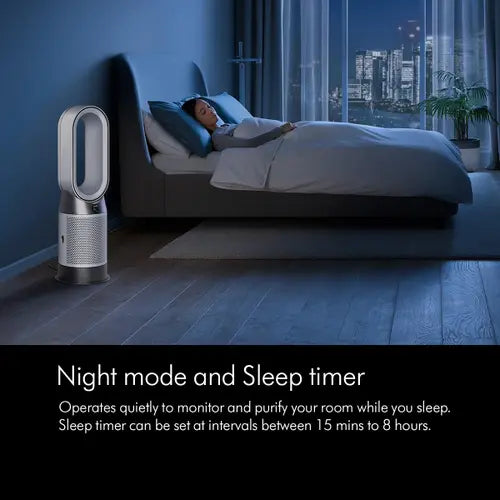 Dyson Air Purifier Hot+Cool Gen1 - HP10 with 350 Degree Oscillation | Auto Mode | Night Mode | Removes 99.95% of Particles (White/White)