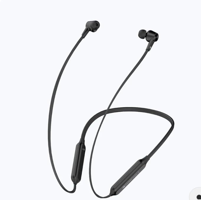 Zebronics Zeb Monk Wireless In-Ear Neckband Earphone with Active Noise Cancellation (ANC) supporting Bluetooth with Magnetic Earpiece, Smart Touch Controls, Call Function, Water Resistant & Voice Assistant