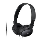 Sony MDR-ZX110AP Wired On-Ear Headphones with tangle free cable, 3.5mm Jack, Headset with Mic for phone