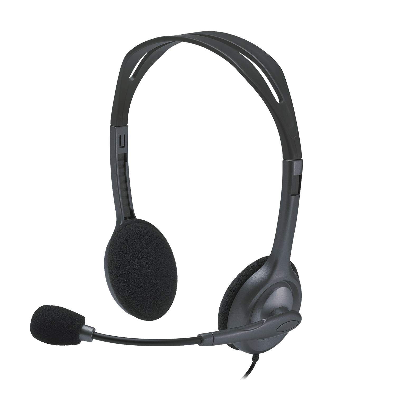 Logitech H111 Wired On Ear Headphones With Mic