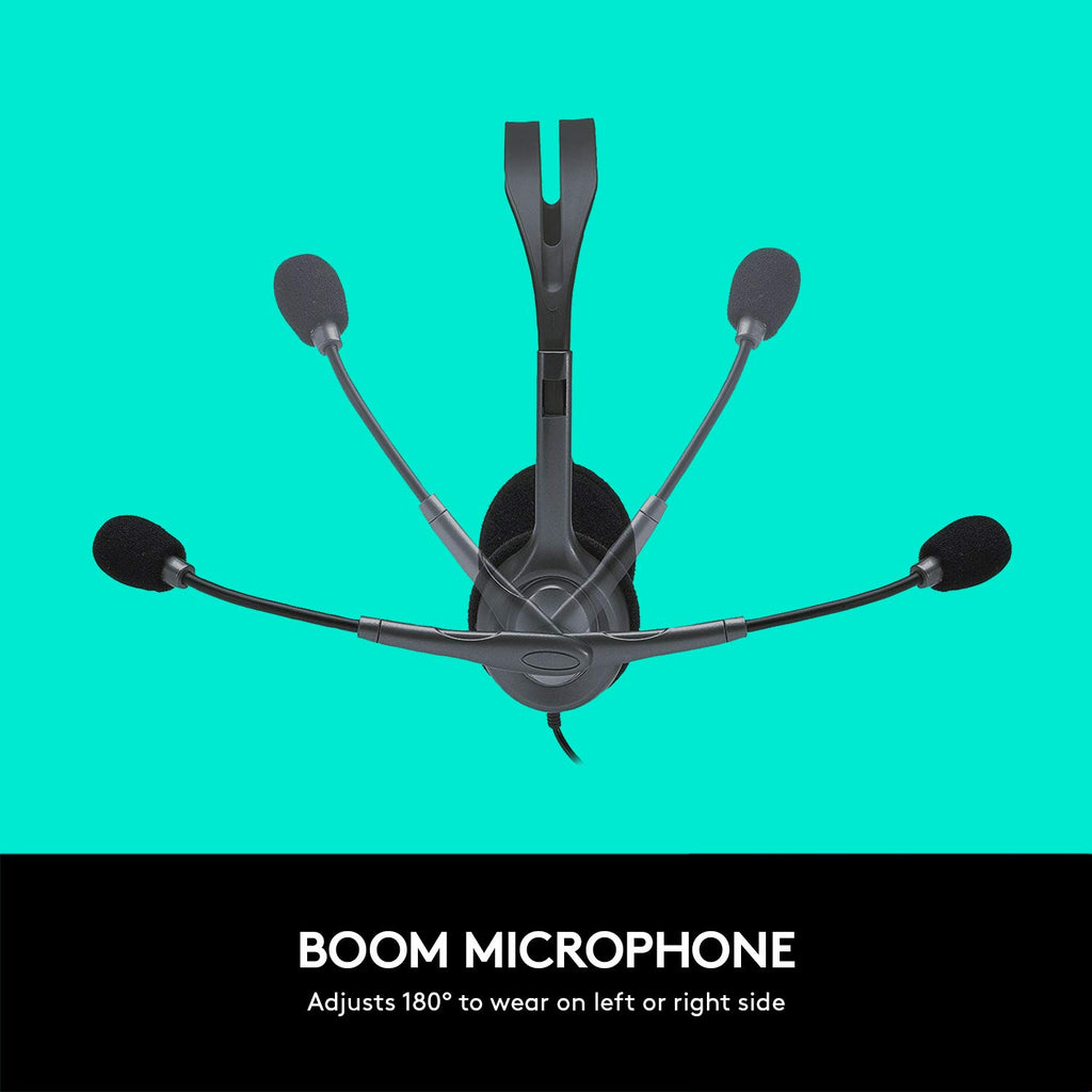 Logitech H111 Wired On Ear Headphones With Mic