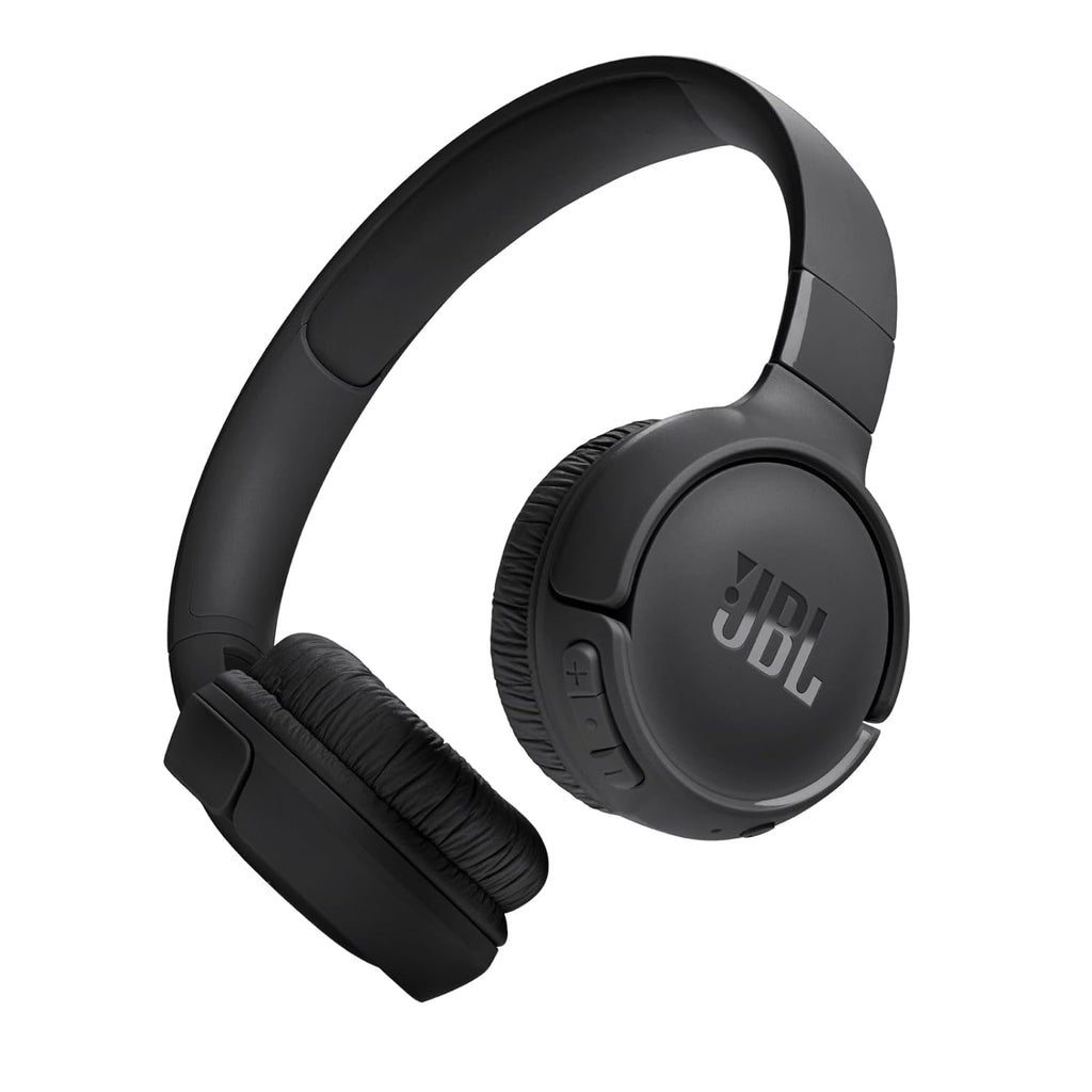 JBL Tune 520BT Wireless On Ear Headphones with Mic, Upto 57H Battery, Speed Charge : 5 Min Charge Gives Up to 3H of Playback, Multipoint Connect, Customizable Bass with Headphones App, BT 5.3