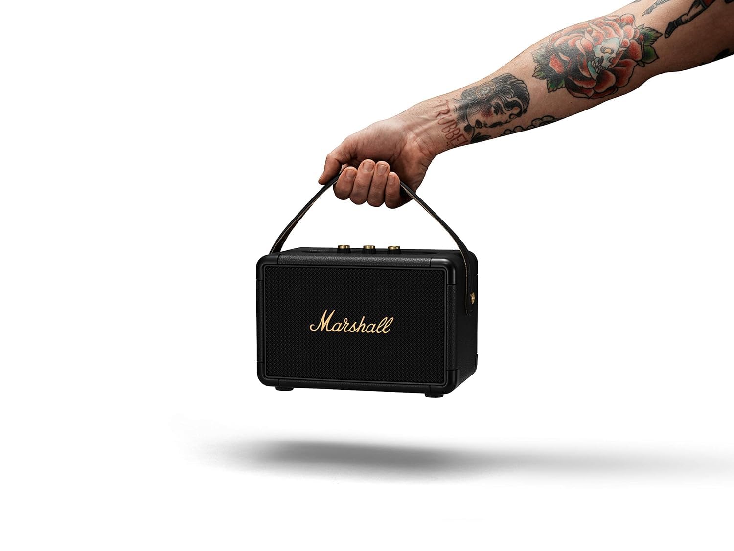 Marshall Kilburn II Portable Bluetooth Speaker (Black & Brass)