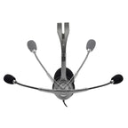 Logitech H110 Stereo Wired On Ear Headphones With Mic With Noise-Cancelling 3.5-Mm Dual Audio Jack For Pc/Mac/Laptop