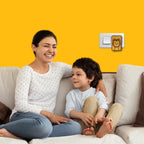 Carvaan Saregama Kids Plug Play - Pre-Loaded with 20+ Rhymes and 40+ Stories | Bluetooth Connectivity (Honey Yellow)