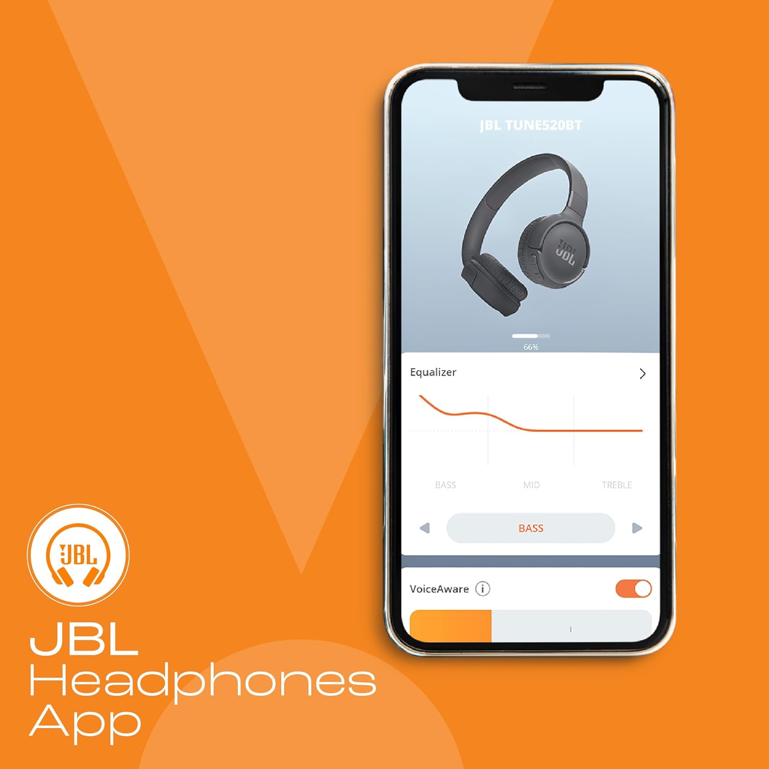 JBL Tune 520BT Wireless On Ear Headphones with Mic, Upto 57H Battery, Speed Charge : 5 Min Charge Gives Up to 3H of Playback, Multipoint Connect, Customizable Bass with Headphones App, BT 5.3