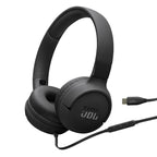 JBL Tune 520C On Ear Type C Wired Headphone, Pure Bass Sound,3-Button Remote with Microphone