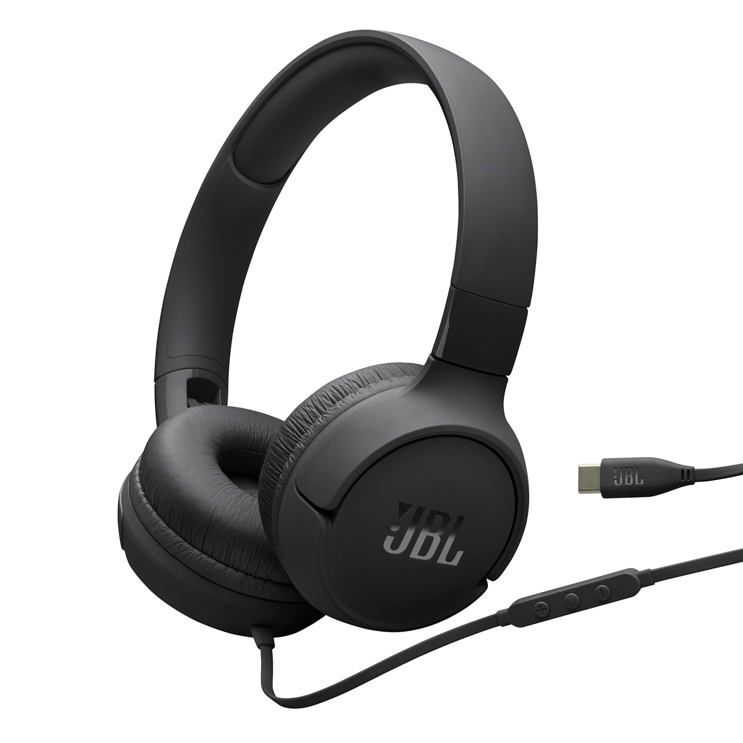 JBL Tune 520C On Ear Type C Wired Headphone, Pure Bass Sound,3-Button Remote with Microphone