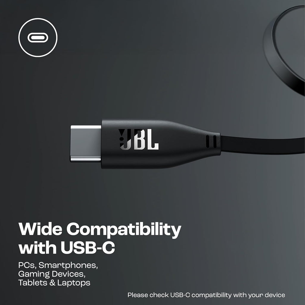 JBL Tune 520C On Ear Type C Wired Headphone, Pure Bass Sound,3-Button Remote with Microphone