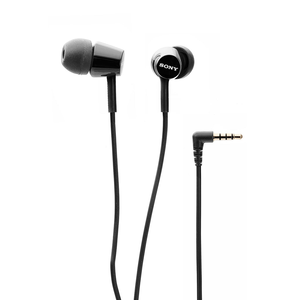 Sony MDR-EX155AP Wired in Ear Headphones with Tangle Free Cable, 3.5mm Jack, Headset with Mic for Phone Calls