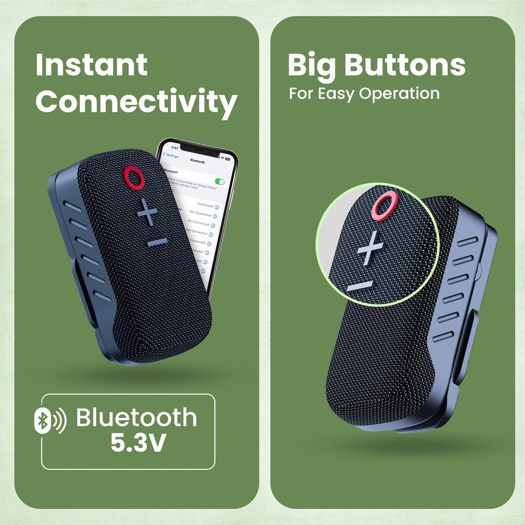 Portronics Talk Three Wearable Bluetooth Speaker with Mic