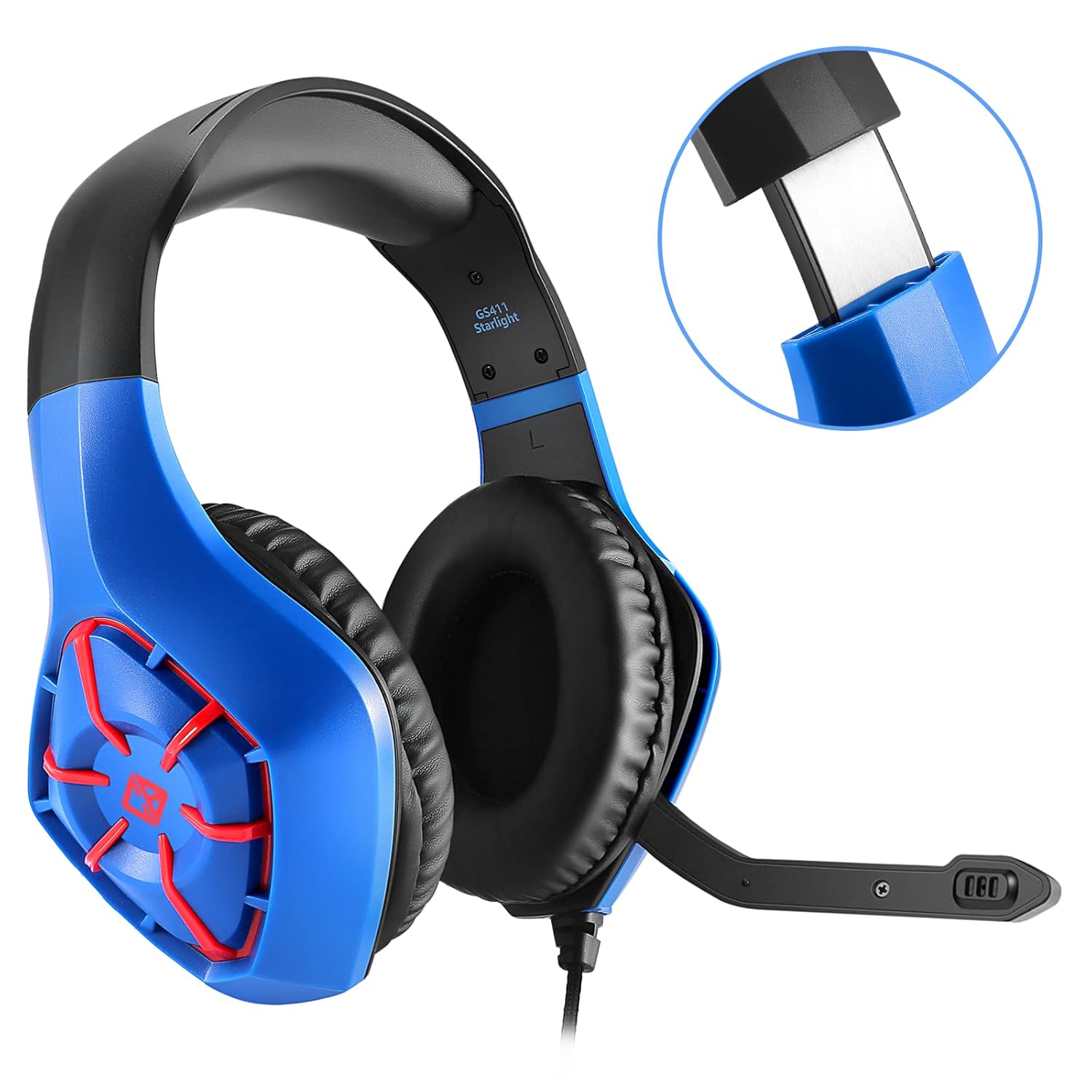 Cosmic Byte GS411 Starlight Wired On Ear Headphones with Mic Flexible for PS4, PS5 Xbox, Laptop, PC, Mobiles