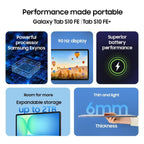 Samsung Galaxy Tab S10 FE, 27.7 cm (10.9 inch) Display,8 GB RAM, 128 GB , Wi-Fi + 5G Tablet