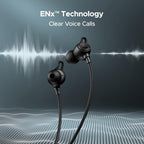 Boat Rockerz 200, 40H Battery, Signature Sound, ENx Tech, Dual Pairing, 60 ms Low Latency, IPX5, ASAP Charge, Magnetic Buds, Bluetooth Neckband, Wireless with Mic Earphones