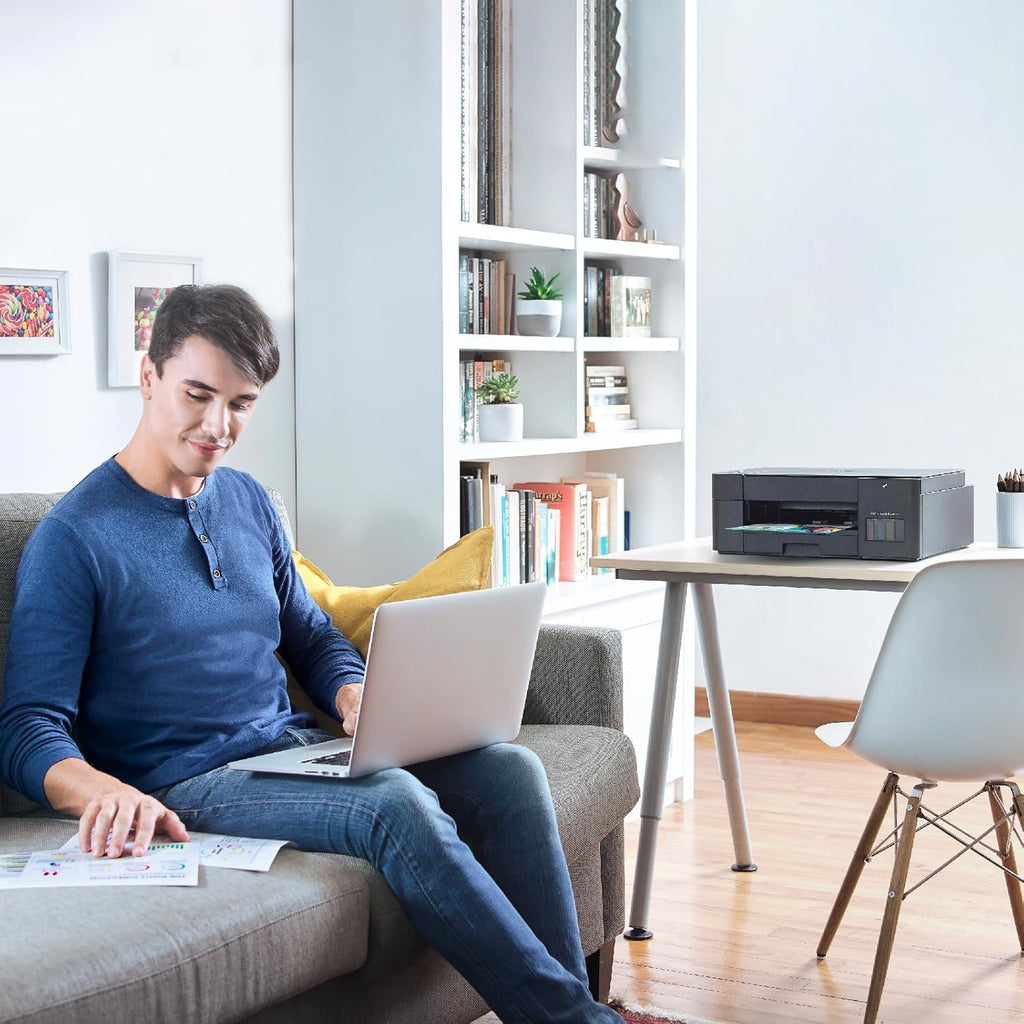 Brother Dcp-T420W All-in One Ink Tank Refill System Solid Ink Printers with Built-in-Wireless Technology