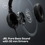 JBL Tune 520C On Ear Type C Wired Headphone, Pure Bass Sound,3-Button Remote with Microphone