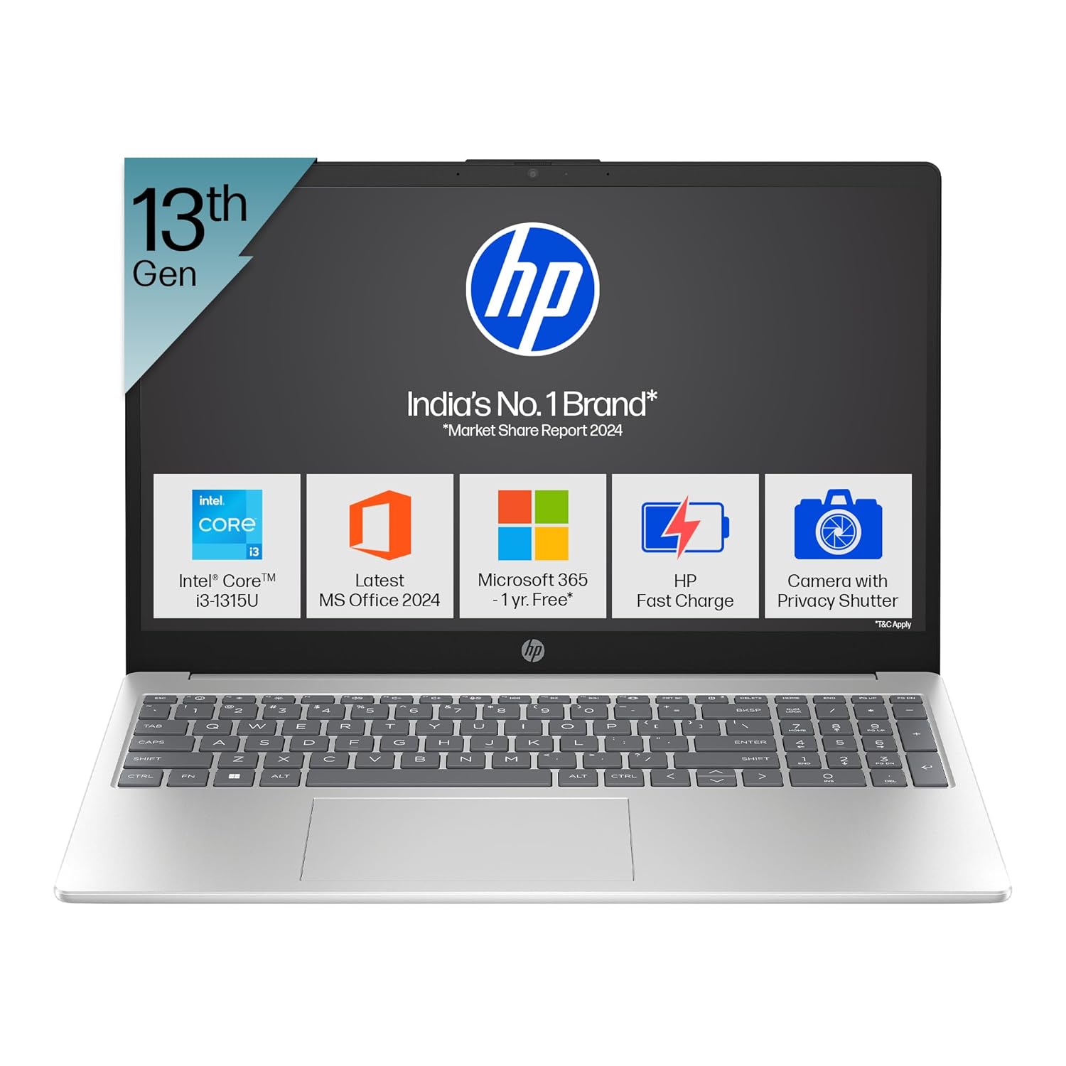 HP 15, 13th Gen Intel Core i3-1315U (15-FD0465TU)