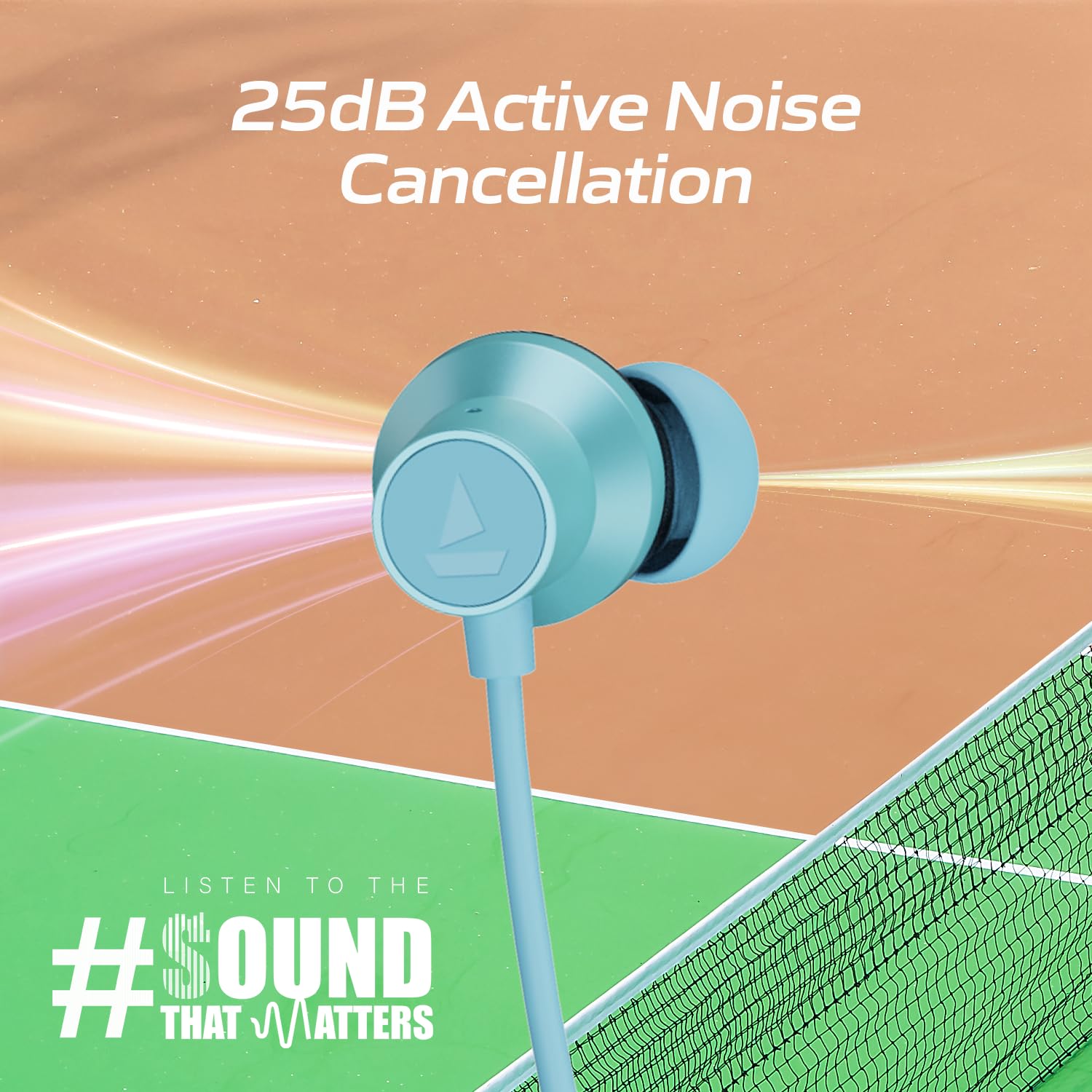 boAt Rockerz 280 ANC w/Crystal Bionic Sound Powered by Dirac Opteo, Active Noise Cancellation, 13mm Drivers, ASAP Charge, 24H Playback & ENx Tech in- Ear Bluetooth Neckband