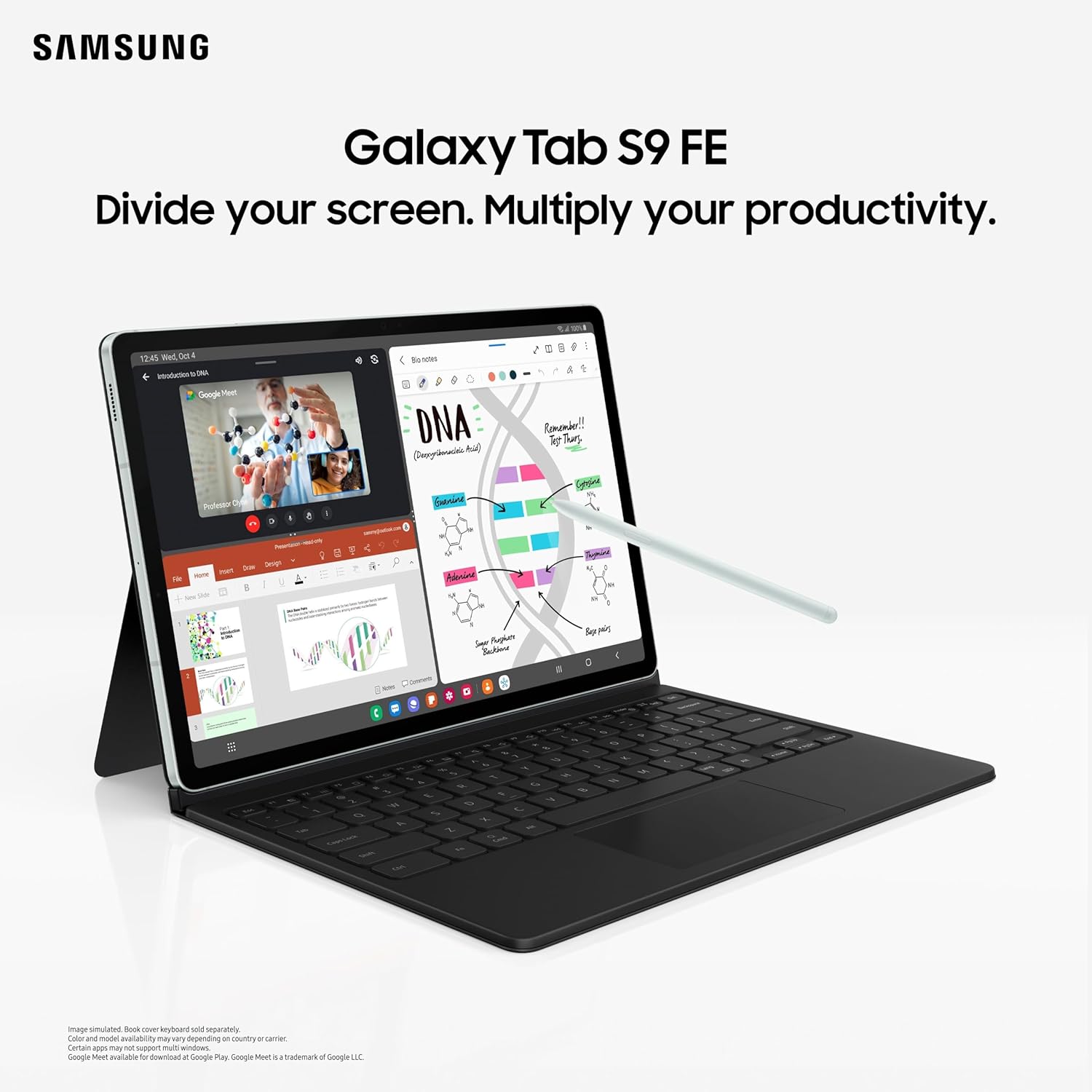 Samsung Galaxy Tab S9 FE |S Pen in-Box| 27.69 cm Display |RAM 8 GB, ROM 256 GB |WiFi+5G Tablet