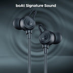 Boat Rockerz 200, 40H Battery, Signature Sound, ENx Tech, Dual Pairing, 60 ms Low Latency, IPX5, ASAP Charge, Magnetic Buds, Bluetooth Neckband, Wireless with Mic Earphones