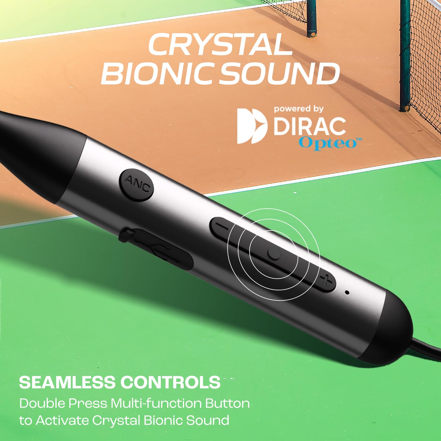 boAt Rockerz 280 ANC w/Crystal Bionic Sound Powered by Dirac Opteo, Active Noise Cancellation, 13mm Drivers, ASAP Charge, 24H Playback & ENx Tech in- Ear Bluetooth Neckband