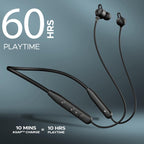 Boat Rockerz 200, 40H Battery, Signature Sound, ENx Tech, Dual Pairing, 60 ms Low Latency, IPX5, ASAP Charge, Magnetic Buds, Bluetooth Neckband, Wireless with Mic Earphones