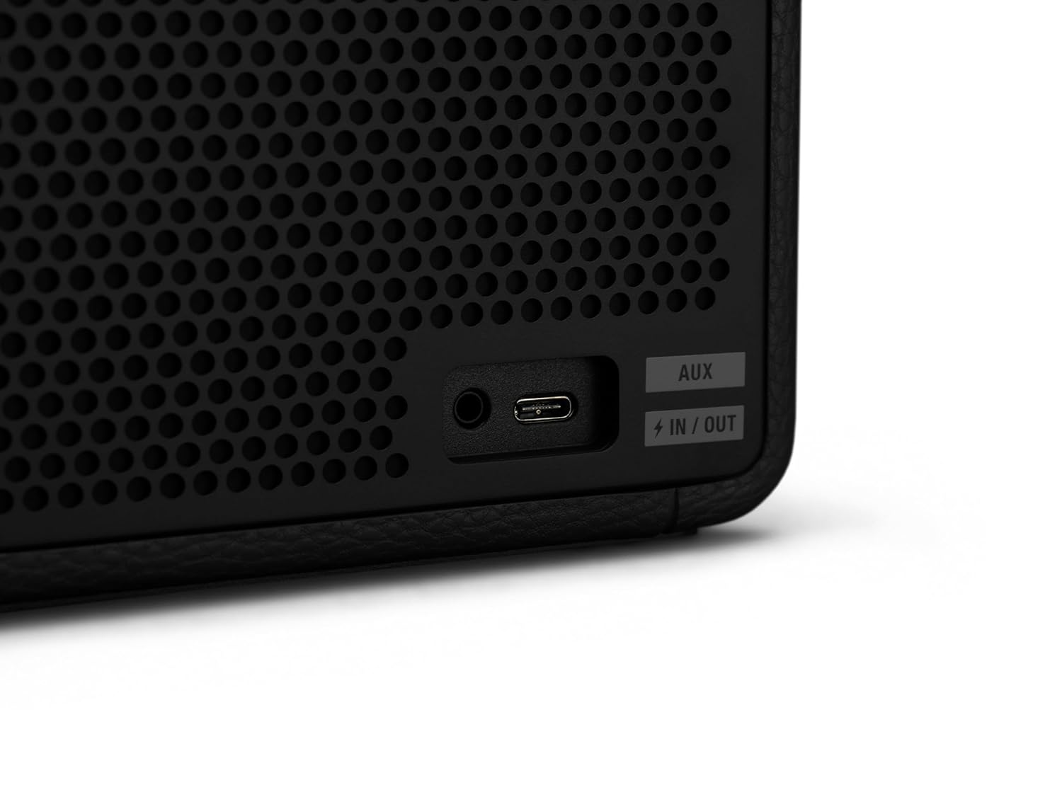 Marshall Middleton Portable Bluetooth Speaker with IP67 Rating, 20+ Hours playtime (Black And Brass)