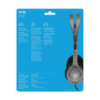 Logitech H110 Stereo Wired On Ear Headphones With Mic With Noise-Cancelling 3.5-Mm Dual Audio Jack For Pc/Mac/Laptop