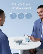 Anker 622 Magnetic Battery (MagGo) 5000mAh Lithium Ion Foldable Magnetic Wireless Portable Charger (Blue)