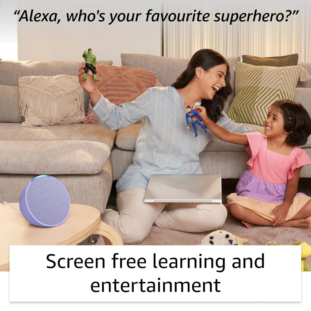 Amazon Echo Pop| Smart speaker with Alexa and Bluetooth