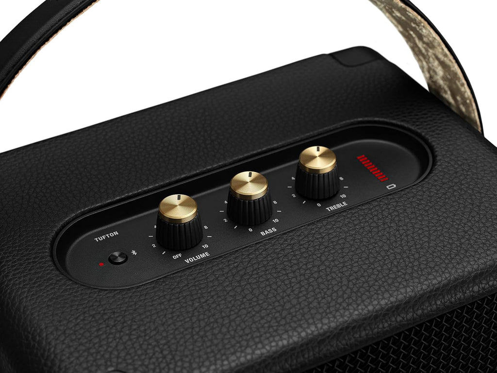 Marshall Tufton 80 Watt Wireless Bluetooth Portable Speaker (Black & Brass)