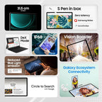 Samsung Galaxy Tab S9 FE+|S Pen in-Box|12.4 inch) Display |Wi-Fi, Tablet